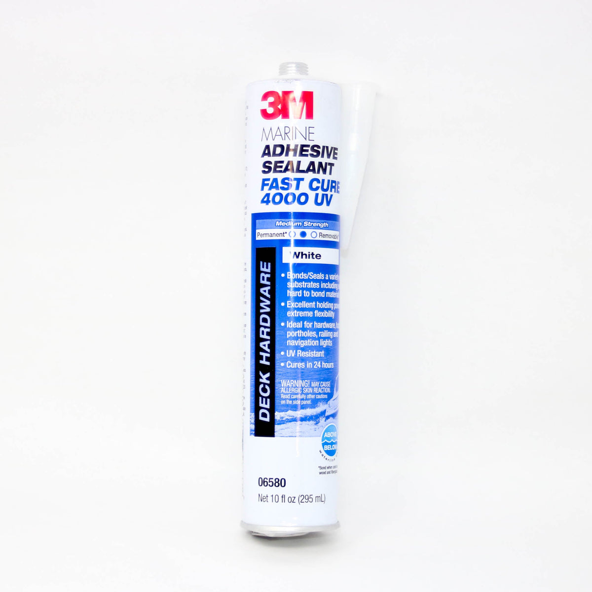 EXPIRED 3M Marine Adhesive Sealant Fast Cure 4200FC White, 10 fl oz