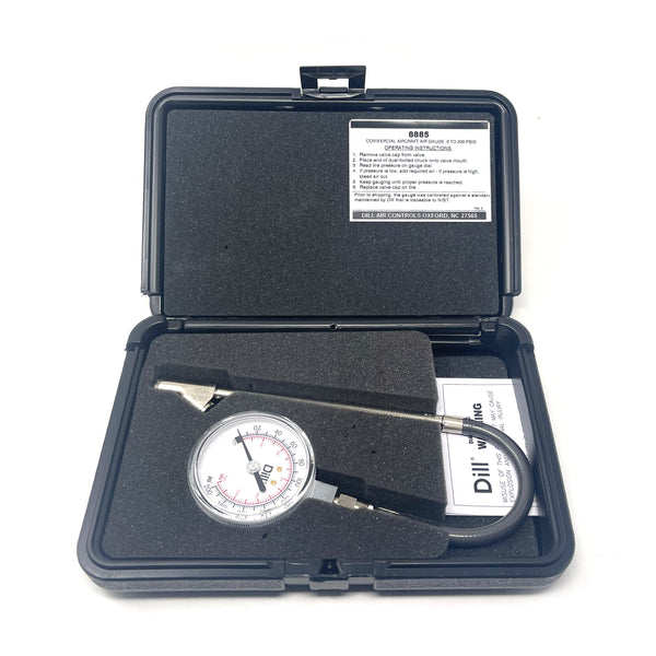 Commercial Aircraft (0-200 psi) Tire Pressure Gauge | 8885, open box