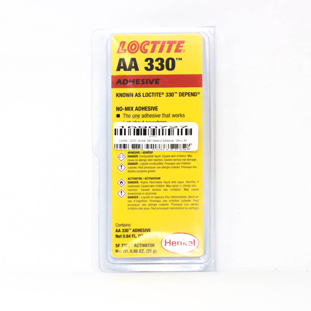 Loctite 20251 Amber 330 Depend Adhesive 25mL Kit Pilots HQ LLC.