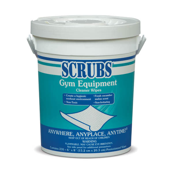 SCRUBS® Gym Cleaner Wipes Cucumber Melon - 230 Wipes | 90723