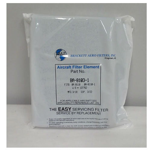 Brackett Aircraft Air Filter Element BA81031 Pilots HQ LLC.