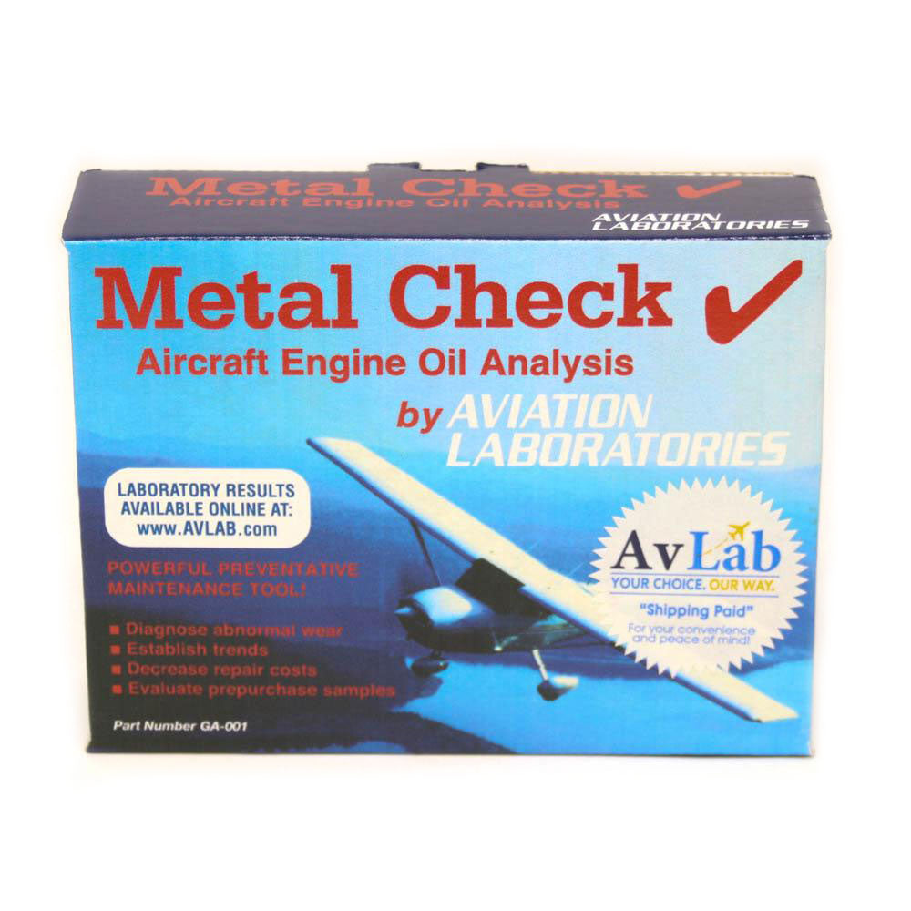 Avlabs Metal Check Oil Analysis Test Kit GA001SP Pilots HQ LLC.