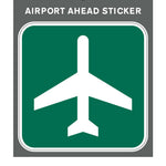 Aero Phoenix - Sticker, Airport Ahead, 3" X 3" | N APX 350-3