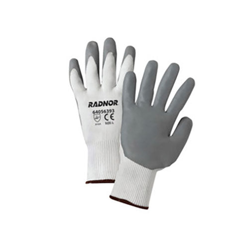 Radnor Medium White Foam Nitrile Palm Coated Work Glove RAD6405639