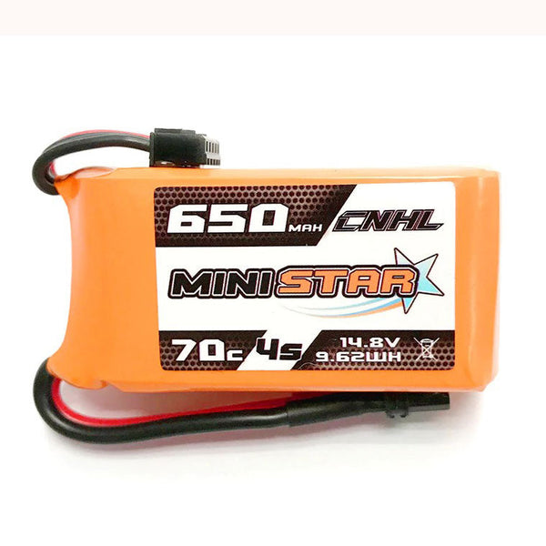 CNHL MiniStar 650mAh 14.8V 4S 70C Lipo Battery w/ XT30 Plug | 65704G