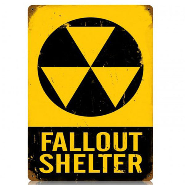 Vintage Signs - Fallout Shelter Sign | V501