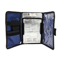 Jeppesen VFR Tri-Fold Kneeboard – Fully Opened View Displaying Storage Panels