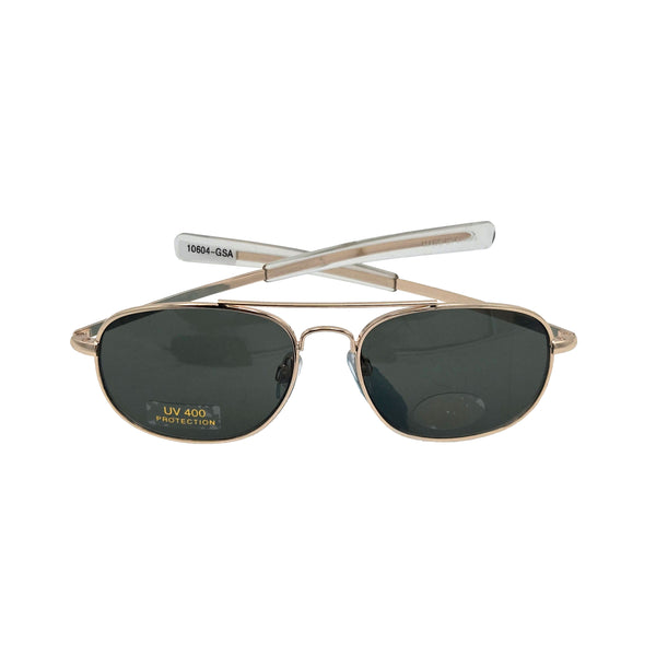 G.I. Type MIL-STD 105 Aviator Sunglasses Gold-Smoke 52mm - classic military-style aviator sunglasses