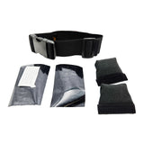 AppStrap Kneeboard Conversion Kit – Unboxed Rear View Showing Velcro and Attachment Setup