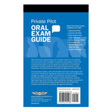 ASA Private Pilot Oral Exam Guide 14th Edition Back Cover with Features