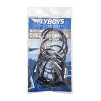 FlyBoys Flexi-Lock 1.75-inch Checklist Rings black package front view - secure and reusable aviation checklist rings