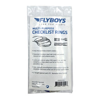 FlyBoys Flexi-Lock 1.75-inch Checklist Rings blue package back view with product details