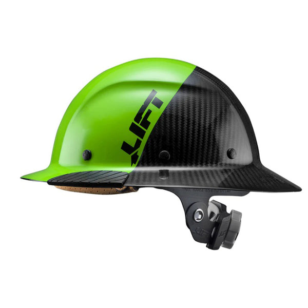 Green carbon fiber hard hat shop