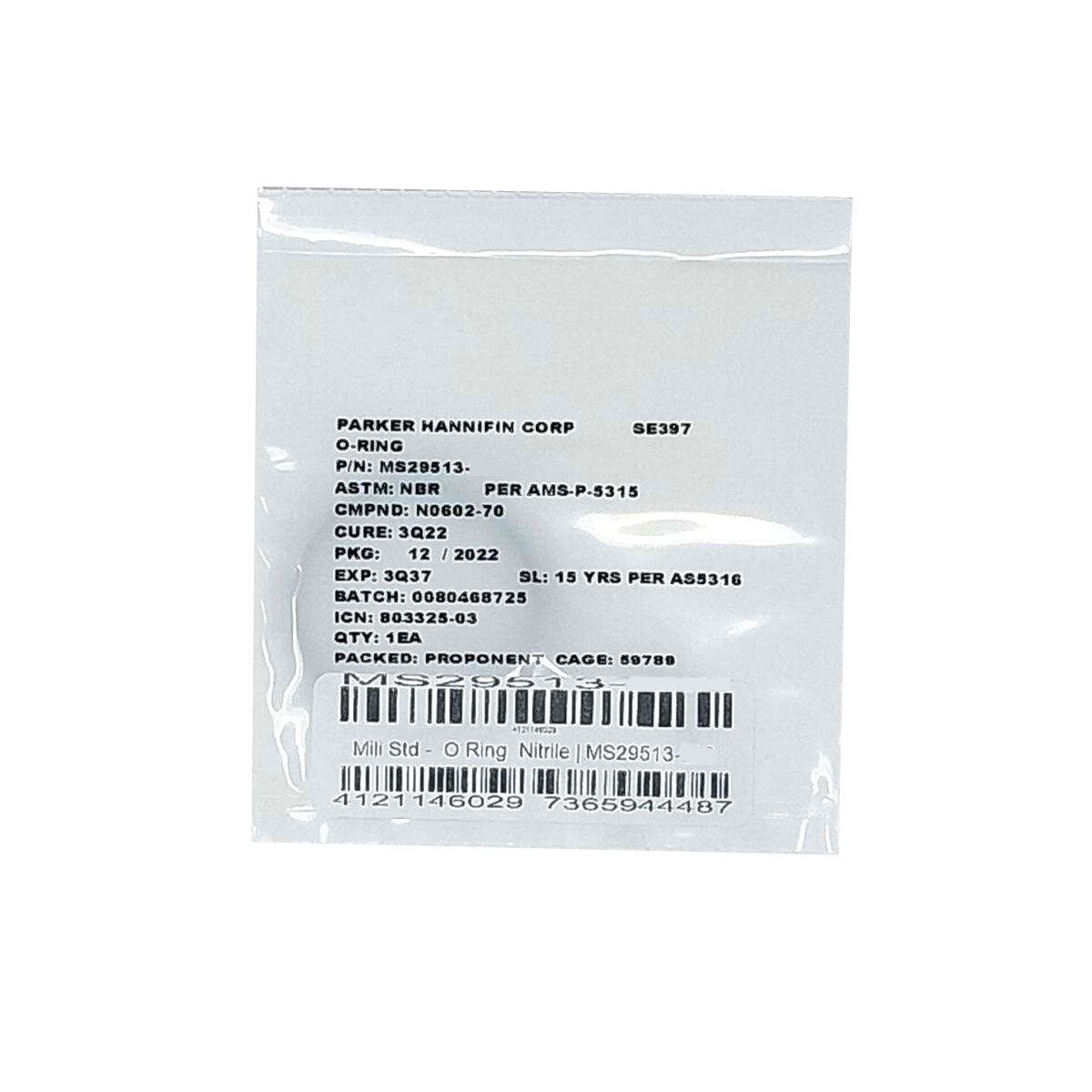 Mili Std - MS29513-009 O Ring Nitrile | MS29513-009 – Pilots HQ LLC.