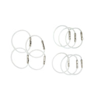 FlyBoys Flexi-Lock 1.75-inch Checklist Rings opaque set of 10 - lightweight and flexible checklist rings