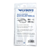 FlyBoys Flexi-Lock 1.75-inch Checklist Rings opaque package back view with product details
