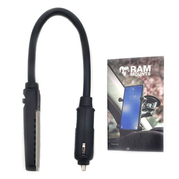 Ram - 8" Flexible Led Light With Male Cigarette Plug | RAM-CIG-LIGHT-8