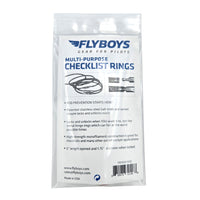 FlyBoys Flexi-Lock 1.75-inch Checklist Rings red package back view with product details