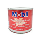 Mobil SHC 100 Synthetic Aviation Grease 4.4 lb can front view - long-lasting high-temperature aircraft grease