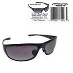 Golden Eagle Sport Sunglasses Z87 Matte Black with Gradient Gray Tint - large frame safety-rated eyewear
