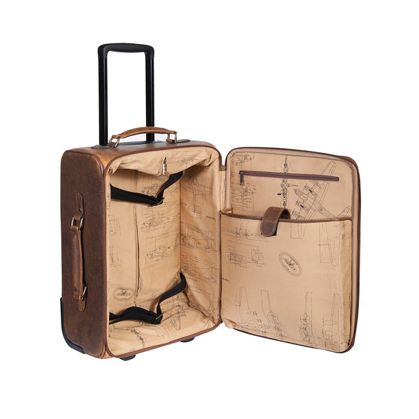 Scully Bag Rack Scully - Leather Wheeled Carry-On – Pilots HQ LLC.
