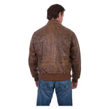 Scully - Leather Bomber Jacket, Back