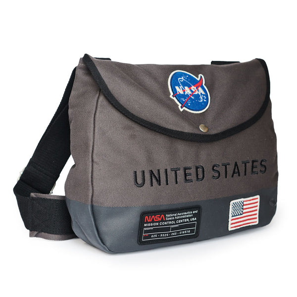Red Canoe - NASA Shoulder Bag - Grey, Front
