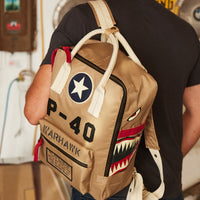 Red Canoe - P40 Backpack - Tan, Lifestyle Front