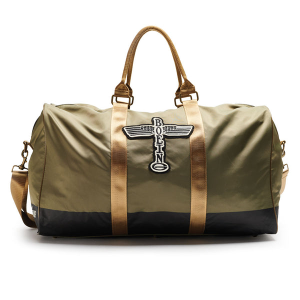 Red Canoe - Boeing Vintage Logo Duffle Bag - Army Sale, Front