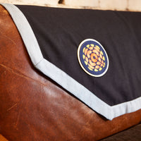 Red Canoe - CBC Throw Blanket - Navy, Front