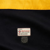 Red Canoe - RCMP Throw Blanket w/ Gold Trim, Back