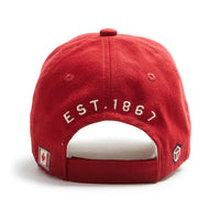 Red Canoe - Canada Shield Cap Heritage Red, Back