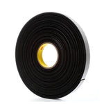 3M - Black 4516 Single Side Foam Tape, 1'' x 1/16" Thick | 021200-03309