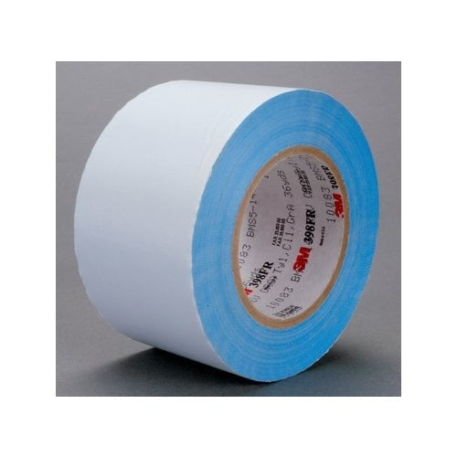 3M - White 398FR Glass Cloth Tape - 3'' x 36 yd | 021200-96673