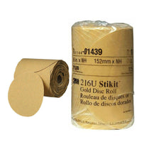 3M Stikit Gold Disc Roll, 6", P180A, 175 discs/roll | 01439
