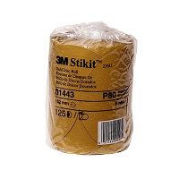 3M Stikit Gold Disc Roll, 6", P80A, 125 discs/roll | 01443