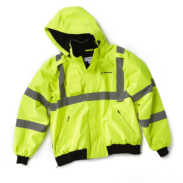 Boeing - Neon Safety Jacket with Removable Hood