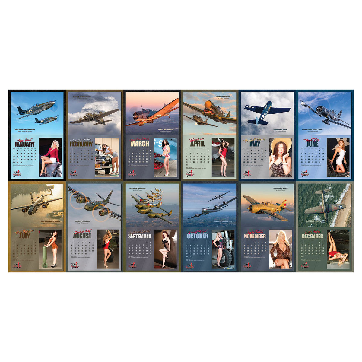 Warbird Pinup Calendar 2025