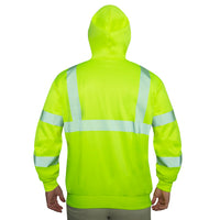 Hi-Vis Performance Zipper Sweatshirt - Safety Green