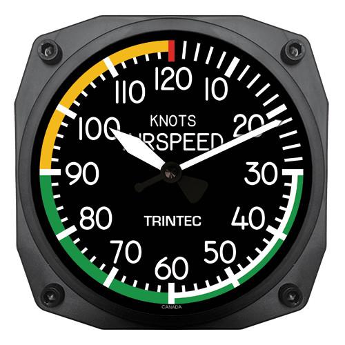 Trintec - 6'' Modern Airspeed Instrument Style Clock | 2061