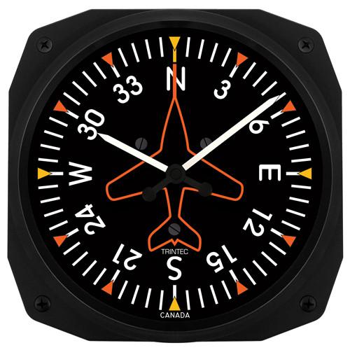 Trintec - 10'' Directional Gyro Instrument Style Clock | 3062-10