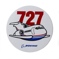 Boeing - 727 Pudgy Heritage Sticker 4"