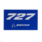 Boeing - Blue Sticker 727 - 3.75"w