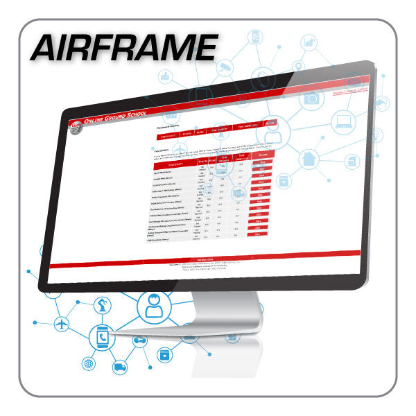 Gleim - Amt Online Course Test Prep, Airframe | GLM-750-AMA