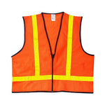 Safety Small Vest Orange, Yellow With Reflective Stripes Class | 63-303