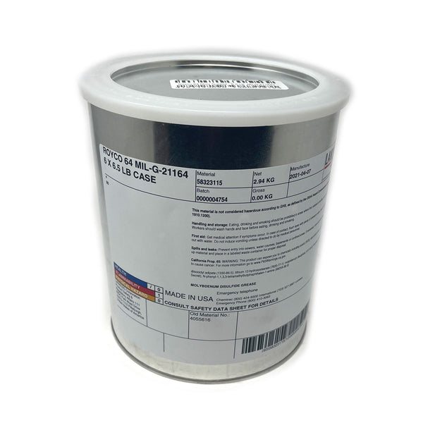 Royco 64 Moly Grease - 6.5 Lb  MIL-G-21164D