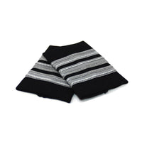 Black Standard Epaulets - Nylon Silver - 3 Stripe