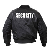 MA-1 Flight Jacket With Security Print (Back)
