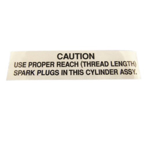 Lycoming - Plate: CautionSpark Plug | 74494