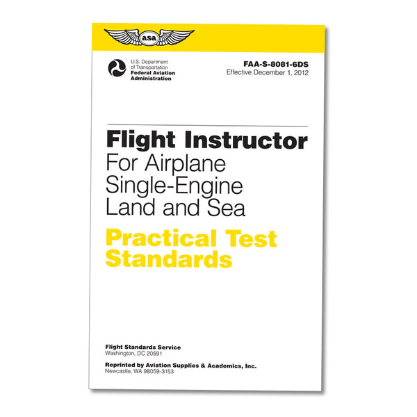 ASA - Practical Test Standards Flight Instructor Single-Engine